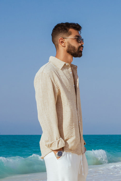 Khaki Linen Shirt