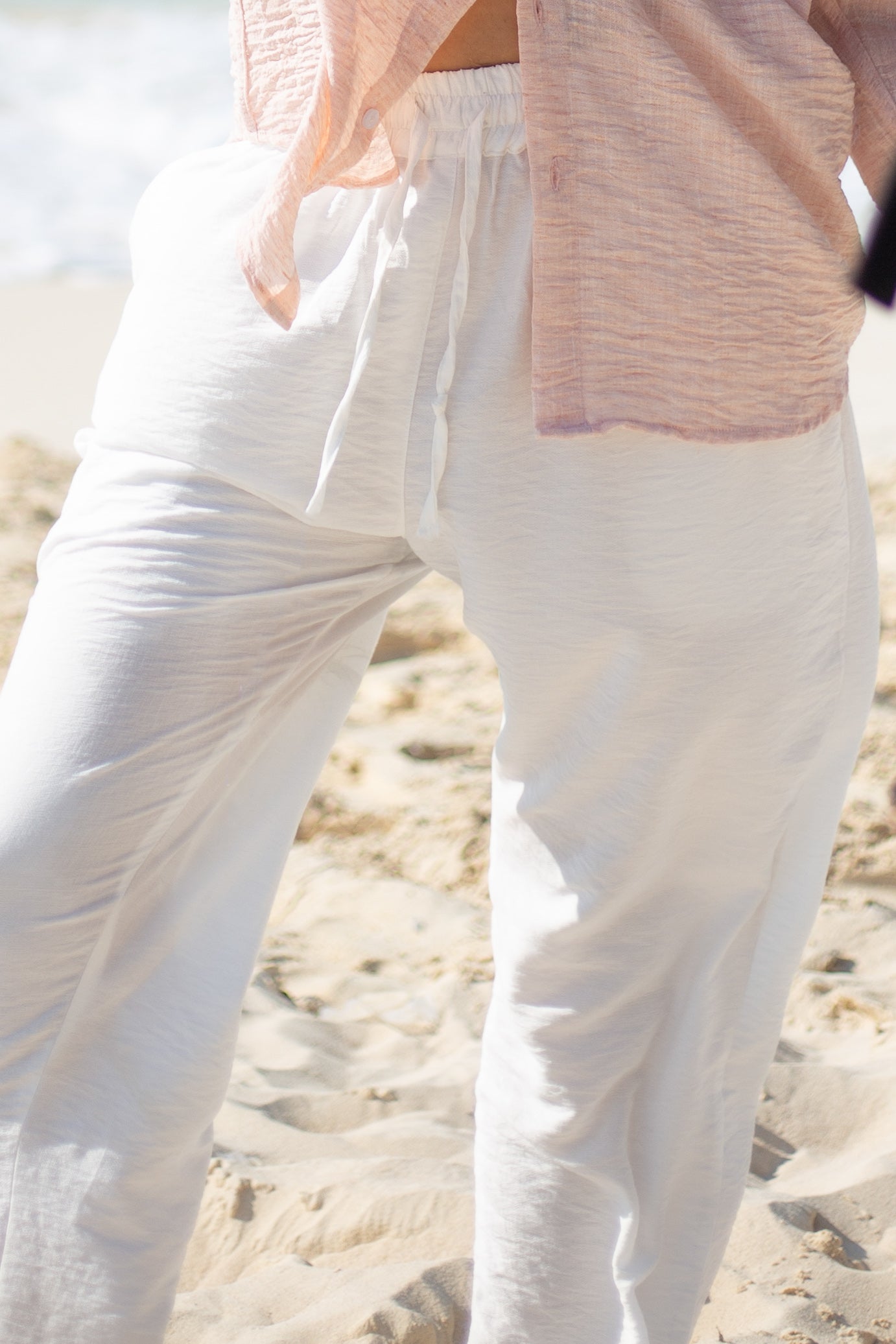 Off-white Linen Pants