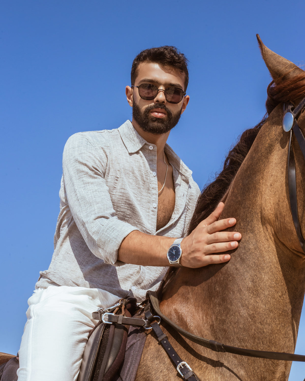Baltic Gray Linen Shirt