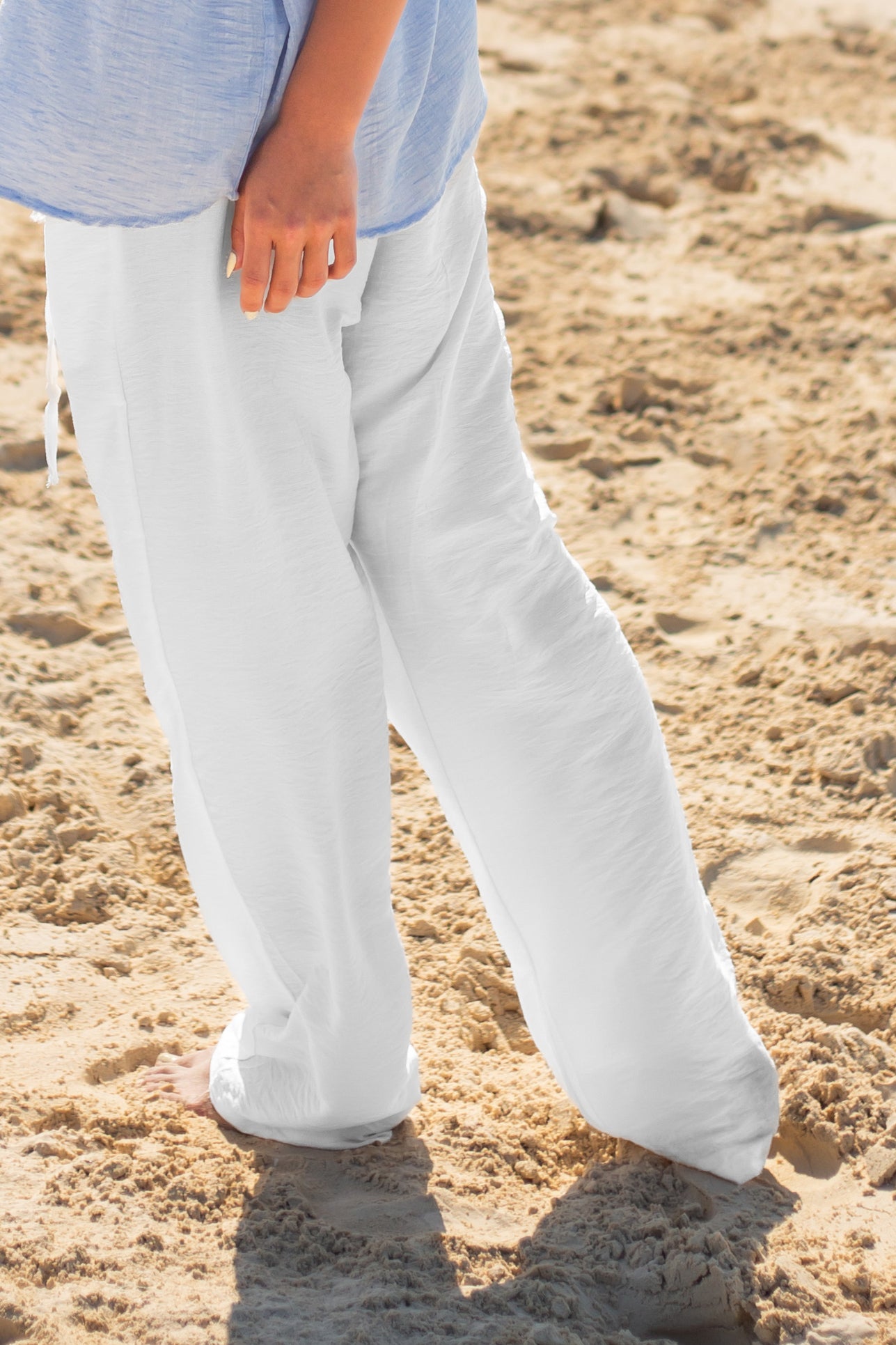 Off-white Linen Pants