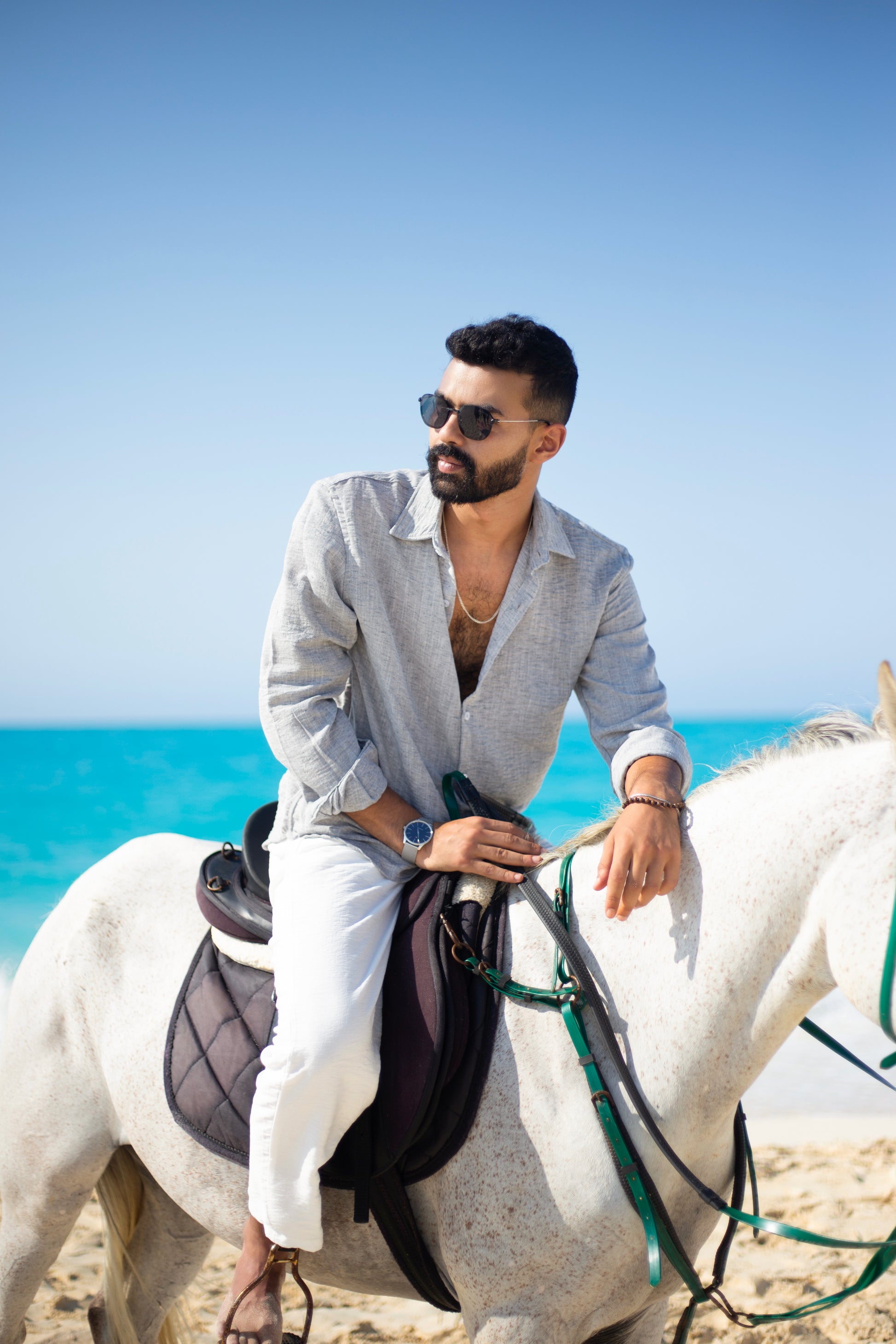 Baltic Gray Linen Shirt